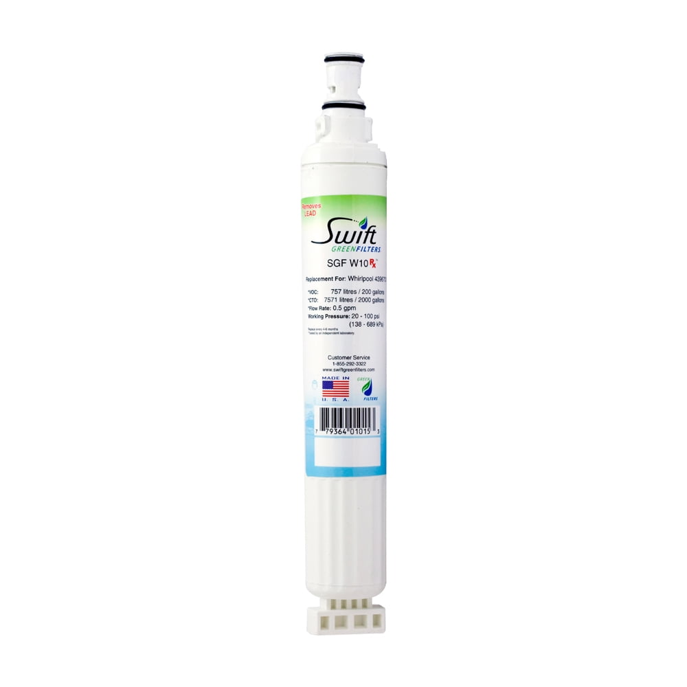 Swift Green Filters SGF-W10 Rx Compatible Refrigerator Water Filter for 4396701, EDR6D1, (2 Pack)