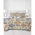 thumbnail image 3 of Farmhouse Morocco Twin Size Down Alternative Comforter, Lightweight Comforter Quilt Bedding Set with Pillow Shams Boho Abstract Shabby Texture Art All Seasons Bed Comforter Duvet Insert 68"x86", 3 of 7