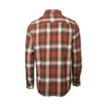 thumbnail image 2 of The American Outdoorsman Men's Midweight Long-Sleeve Flannel Shirt Western Plaid Button-Down (Rust, Medium), 2 of 3