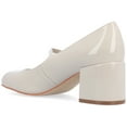thumbnail image 6 of Journee Womens Okenna Low Heel Square Toe Pumps, Widths Available, 6 of 10