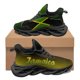 thumbnail image 1 of Zapatos vulcanizados de punta redonda con estampado de bandera de Jamaica para mujer, zapatillas cómodas y suaves con cordones para otoño e invierno., 1 of 6