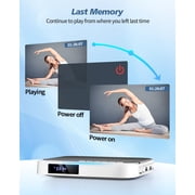 HDMI DVD Players for TV, DESOBRY 1080P HD Mini Small DVD Player with All Region Free, Compact DVD Player for Smart TV, Support AV Output, USB/TF Card Input, Remote Control,PAL/NTSC