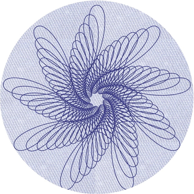 Ahgly Company Tapis Rond Lavable en Machine Intérieur Transitionnel Bleu Lavande, 6 Pieds Rond