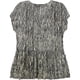 thumbnail image 2 of Lucky Brand Blusa estampada con peplum para mujer, marrón, XS, 2 of 2