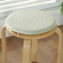 SPOORYYO Round Straw Stool Cushion, Thickened Sponge Seat Pad for Solid Wood Chairs, Floor Use in Home Office