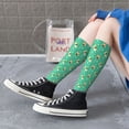 thumbnail image 6 of Picia Women Crew Soft Moisture-wicking Socks Bulldog Puppy Flower Pattern Design Cotton Socks, One Size fit All, 6 of 9