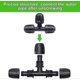 thumbnail image 2 of 10pcs 16mm PE T Pipe Connector Garden Irrigation Hose Connector Tee Connector for Garden Yard Plant Watering, 2 of 5