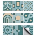 thumbnail image 1 of Waterproof PVC Tile Stickers for Kitchen Bathroom Waterprrof Wall Tiles Mixed Shapes 100x100mm 36pcs/set, 1 of 7