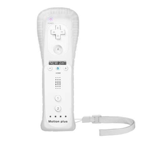 Motion Plus Remote Controller for Nintendo Wii / Wii U Console Video Games with Case