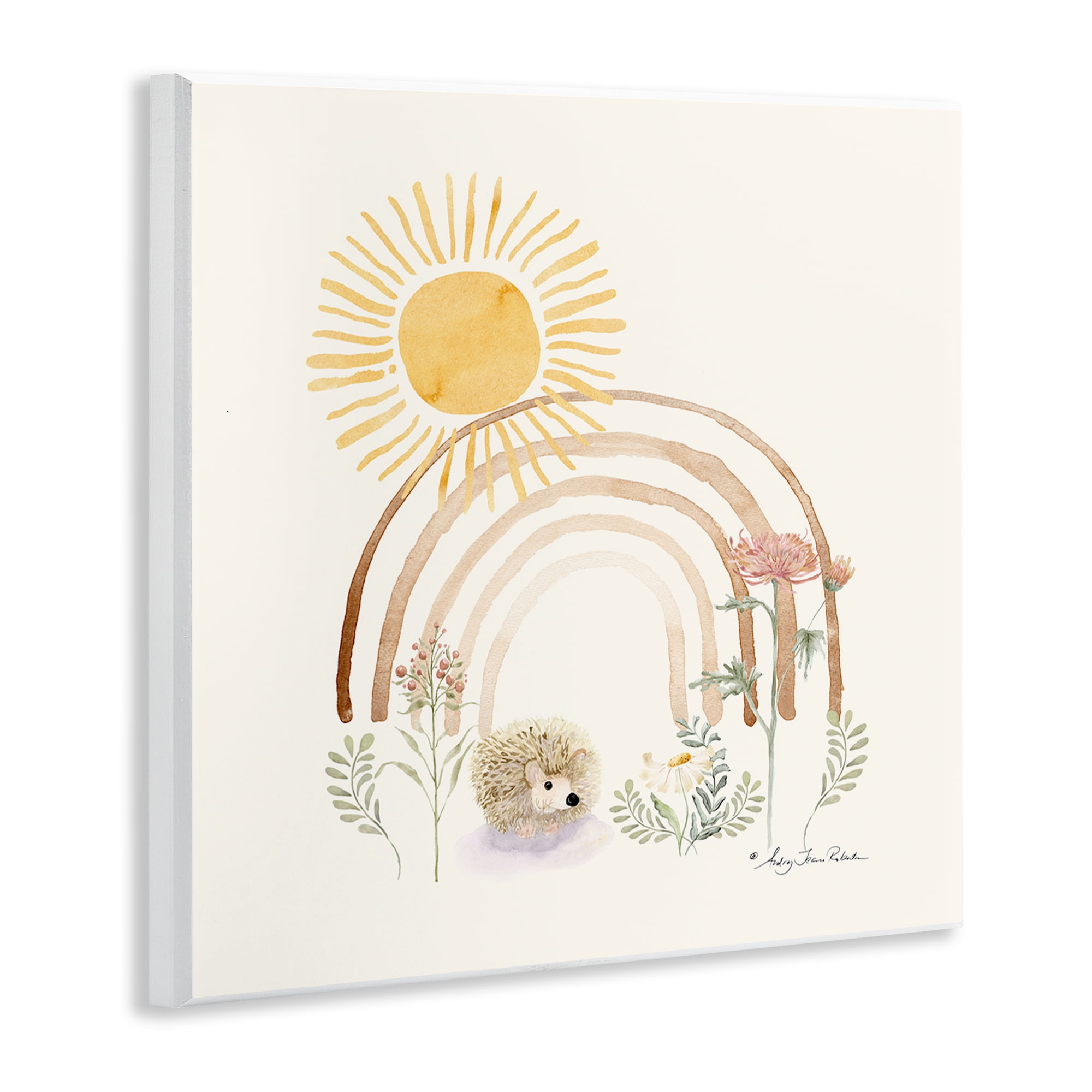 Stupell Industries Soft Boho Nature Landscape & Nature Painting Unframed Art Print Wall Art, 12 x 12
