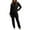 Black, variant on CILENON Travel Sets for Women Clothing Set Women's Casual Fall And Winter Long Sleeved Hooded With Pockets Pants Sports Sweater Casual Pants Sweater Set Tracksuit Women 2 Piece Outfits (Black,S)