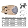 thumbnail image 2 of Winter Dog Jacket Warm Windproof Coat Soft Cotton Vest Cozy Pet Apparel for Small Dogs Short Legged Breeds Indoor Outdoor Activities Christmas Gift,Khaki L, 2 of 8