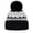 CU48_Black, variant on Beanie Hat For Women With Pom Pom Warm Winter Knit Hat Fleece Lined Funny Novelty Christmas Retro Print Hat Wine One Size