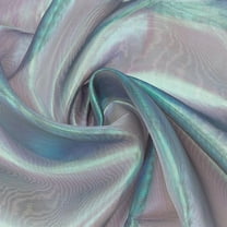 4.3 Yard Sheer Iridescent Organza Fabric 59 inch Wide Magic Holographic Gauze Fabric Shiny Fabric for Costume Curtain Dress Photography Background Party Wedding Decor Blue