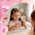 thumbnail image 4 of Chuvikid 12 Pcs Kids Pretend Play Hair Salon Set,Toddler Dress Up Beauty Hair Stylist Kit with Toy Dryer,Scissors,Combs,Gifts for Kids Girls Ages 3-8, 4 of 7