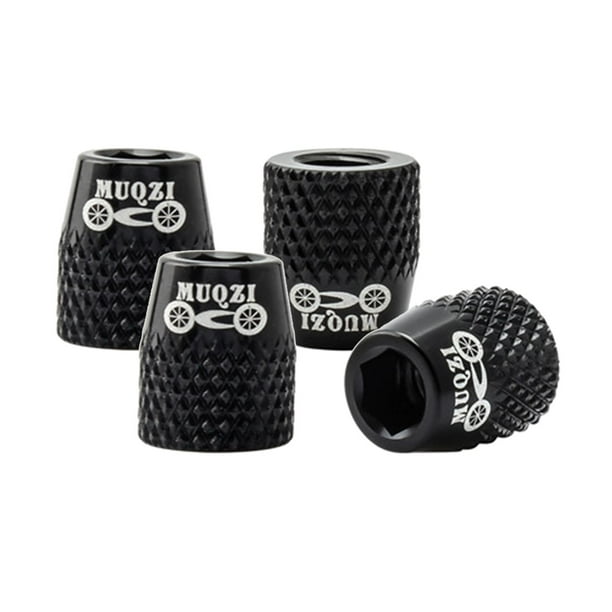Pastillas de freno en V para bicicleta M6, 4 unidades, con tornillo y tuerca hexagonal, para bicicletas de montaña y carretera Negro