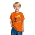 thumbnail image 4 of T-shirts Graphiques pour Fille à Imprimé Floral, Manches Courtes, Col Rond, Hauts, 4 of 6