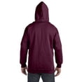 thumbnail image 2 of The Hanes 97 oz Ultimate Cotton 90/10 Full-Zip Hood - MAROON - 2XL, 2 of 2