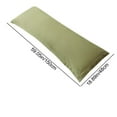thumbnail image 5 of Vacemry Under $5 Long Body Pillowcase, Washed Linen Style Pillow Cover, Double Sided Pillow Protector, Soft Bedding for Adults Back Sleepers, 5 of 7