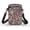 Leopard Print with Pink Roses, variant on HELLHERO Blue Butterflies 2 Zippers Cross Body Purse Polyester for Men, Women