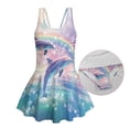 thumbnail image 5 of FUIALDOLG Cartoon Bee Swimwear for Little Girl,One-Piece Swimwear Quick Drying Kids Beach Bathing Suit with Skirt Sleeveless Tank Top A-Line Flowy Dress for Swimming,Beach Vacation,Water Active 3-4 Y, 5 of 7