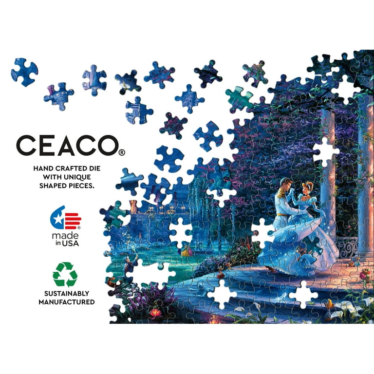 Ceaco Four 500-Piece Thomas Kinkade Disney Multipack Interlocking Jigsaw  Puzzle 