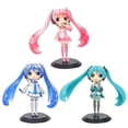thumbnail image 2 of 2022 Anime nuevo 15cm Hatsune Miku lindo Kawaii cantante Virtual Miku Manga estatua figura Pvc kawaiii figura de acción modelo coleccionable, 2 of 4