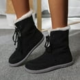 thumbnail image 4 of NECHOLOGY Botas Mujer Adulto Femenino Zapatos Botines de mujer Tacones Tobillo Chunky Casual Cuero Zapatos Botas para mujer Botas para mujer (Black, 9), 4 of 6