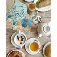 thumbnail image 4 of Teal Coastal Kitchen Dish Towels for Drying Dishes Set of 4, Summer Beach Starfish Shell Coral Nautical Waffle Weave Microfiber Hand Tea Bathroom Towels Quick Dry & Absorbent Towel 15.7x23.6, 4 of 7