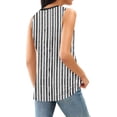 thumbnail image 5 of Pounoo Womens Tank Tops Floral Print Sleeveless Crew Neck Loose Fit Breathable Stretchy Pullovers Casual Daily Blouses Vacation Style Gift, 5 of 6
