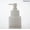White, variant on 1pc Clear Glass Pump Bottle for Liquid Soap, Shower Gel, or Laundry Detergent - Elegant and Functional Storage Solution