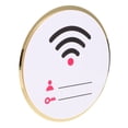 thumbnail image 3 of Shisuyan Wall Mountable Wifi Sign Golden 1Pcs 5.9X5.9X0.08In, 3 of 9