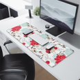 thumbnail image 2 of Long Mouse Pads for Desk,Pioneer Flower Floral Print Pattern Desk Mats on Top Of Desks, Desk Mouse Pad Extra Large with 3mm Non-Slip Base and Stitched Edge for Gaming,Office,Work,Home 31.5"x11.8", 2 of 6