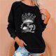 thumbnail image 1 of Puntoco Mujeres Casual Manga Completa Cuello Redondo tops Camisas Sueltas Blusa Estampado de Sol y Luna Sudadera Gráfica Puntoco Puntoco-5307, 1 of 6