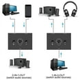 thumbnail image 4 of 3.5mm Stereo Audio Switch 2 in 1 Out Audio Switcher Passive Speaker Headphone Manual Splitter Box Audio Sharing, 4 of 6