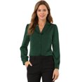 thumbnail image 1 of Top de manlarcon cuello camisero y botones pamujer Verde 3XL, 1 of 6