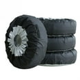 thumbnail image 3 of Justharion Sturdy And Durable Oxford Cloth Tire Cover Tires In Style Convenient And Practical To Sun Protection black silver L 1Set, 3 of 6