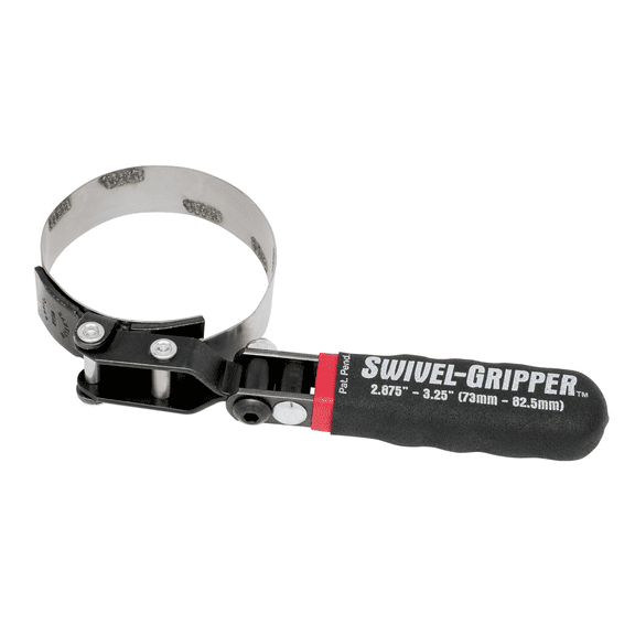 Lisle Corporation Swivel Grip Automotive Filter Wrench, 73mm - 82.5mm