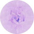 thumbnail image 1 of Ahgly Company Indoor Round Patterned Violet Purple Area Rugs, 4' Round, 1 of 6