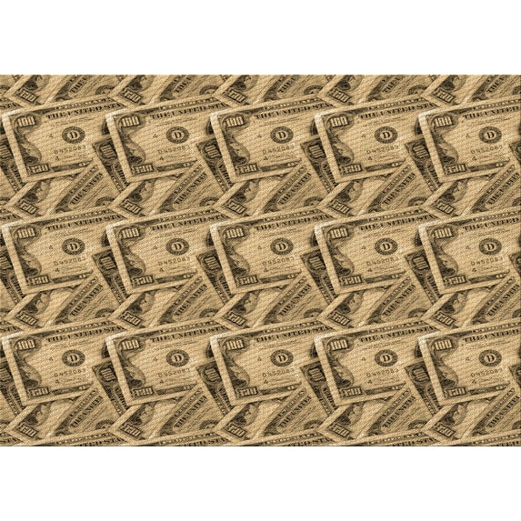 Ahgly Company Machine Washable Indoor Rectangle Transitional Red Brown Area Rugs, 3' x 5'