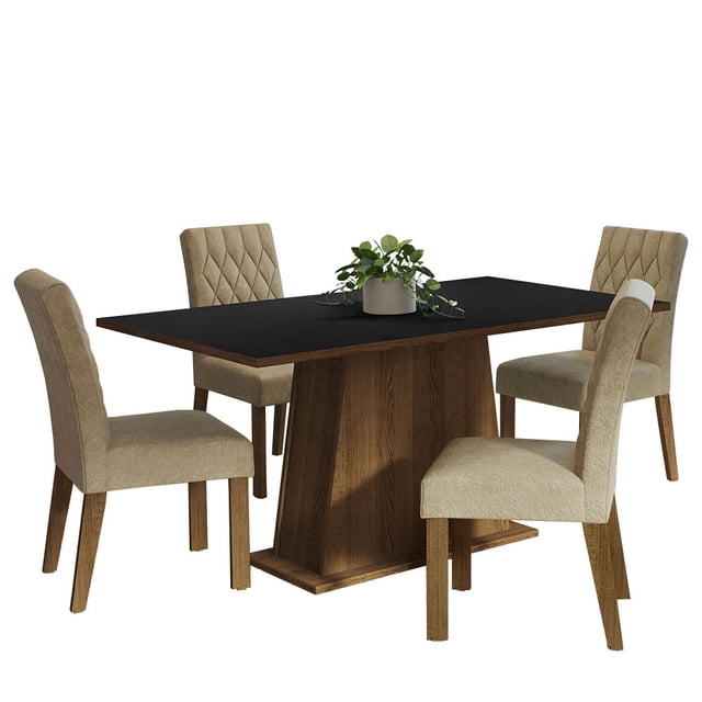 Juego de Comedor Madesa Ashley MNI con Mesa y 4 Sillas