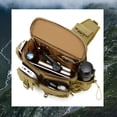 thumbnail image 3 of Yuarrent Bolso bandolera grande con zonificación científica, riñonera multiusos, bolso de hombro para hombre Ropa Deportiva, Zapatos camuflaje, 3 of 6