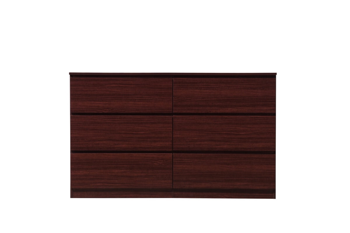 Hodedah 6Drawer Dresser in Mahogany