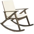 thumbnail image 2 of Noble House Gus Acacia Wood Rocking Chair & Cushion Grey/Cream, 2 of 19