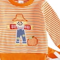 thumbnail image 4 of Akiihool Suit for Boys Toddler Baby Boy Fall Outfits Airplane Print Crewneck Long Sleeve Sweatshirt Pants Set Baby Boy Winter Clothes Orange,0-6 Months, 4 of 4