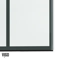 thumbnail image 3 of Vigo Vg6023gcl6076 Houston 76" High X 60" Wide Sliding Frameless Shower Door - Black, 3 of 7