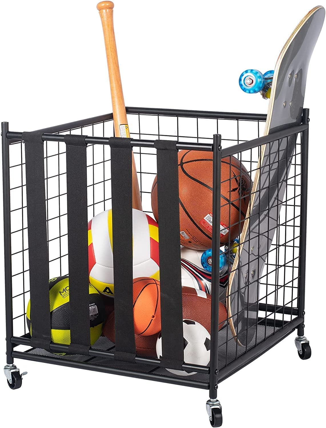 Buy OUD Ball Storage, Rolling Sport Balls Cart, Ball Organizer for