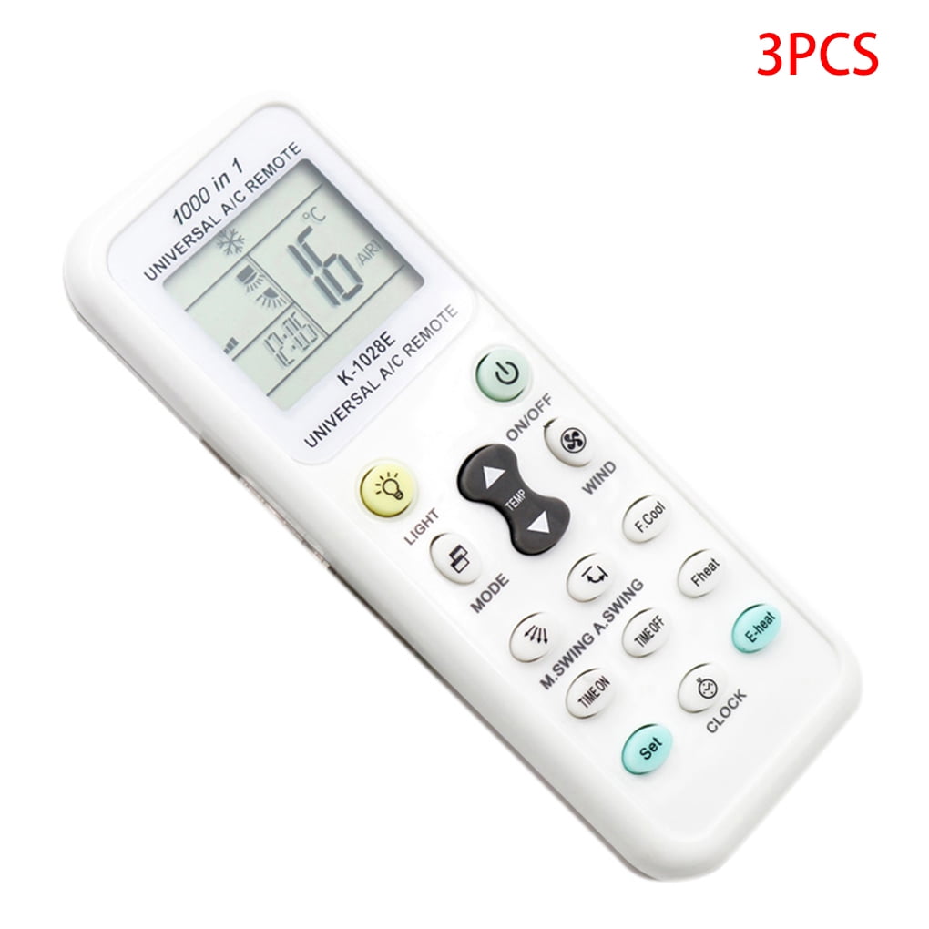 3 Pieces Universal Air Conditioner Remote Control Compact Air Condition 