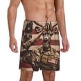 thumbnail image 5 of KLL Patriotic Deer Soldier Salute for Men's 1-Pack Shorts,Sleep Pajama Shorts for Men Soft Pj Shorts Men's Pajama Bottoms Sleepwear -X-Large, 5 of 7