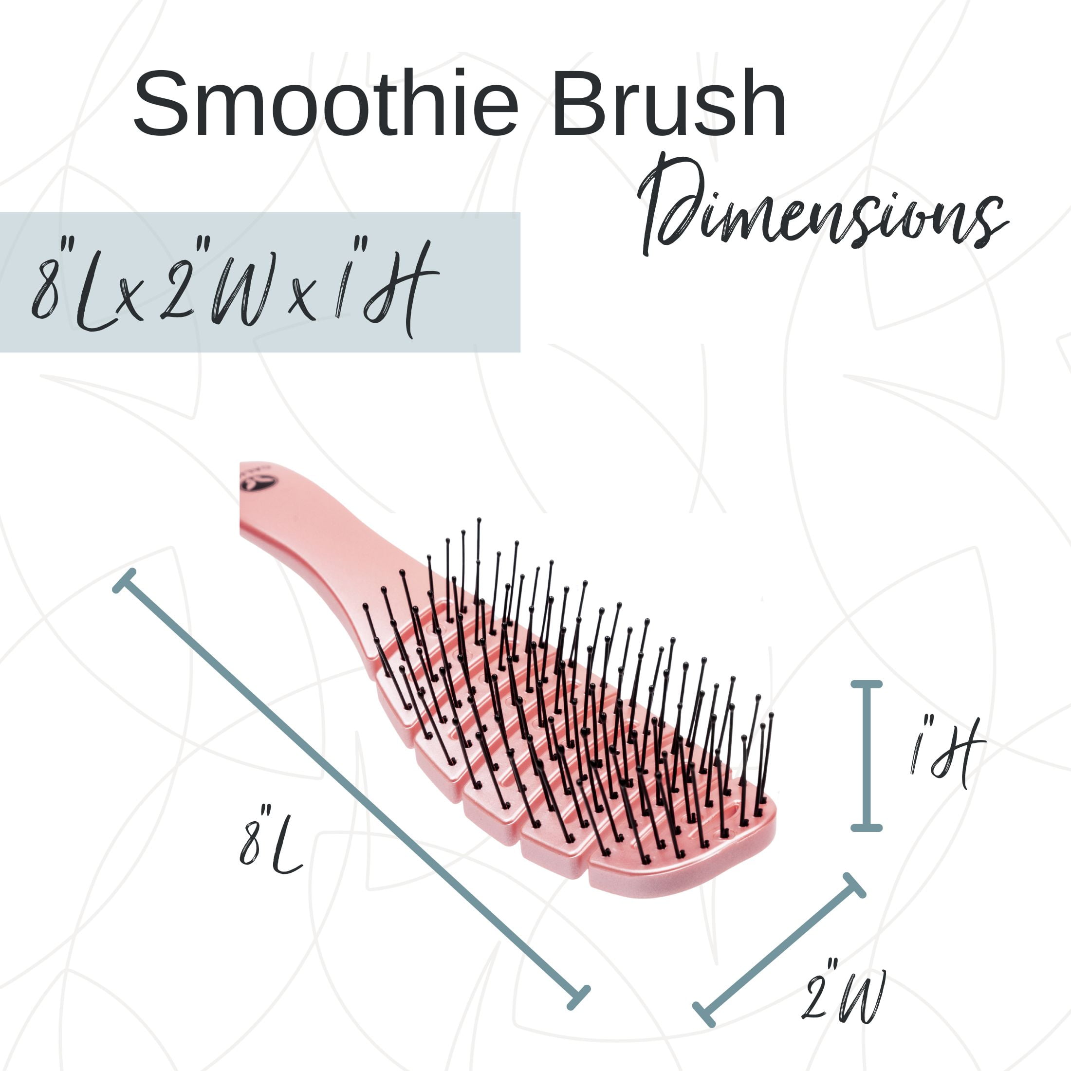Calista Smoothie Brush, Flex Brush for Dry or Wet Hair, For All Hair Types - White